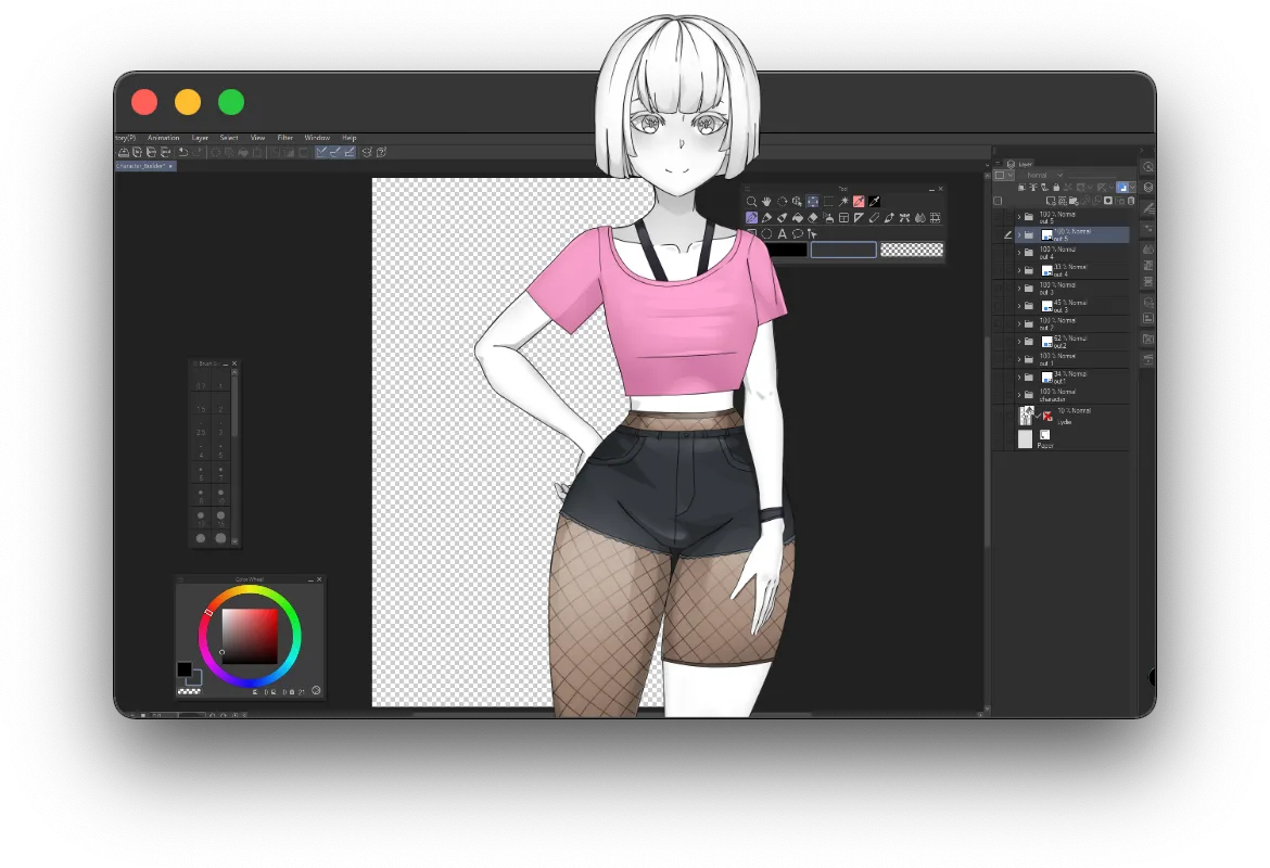Characters screenshot