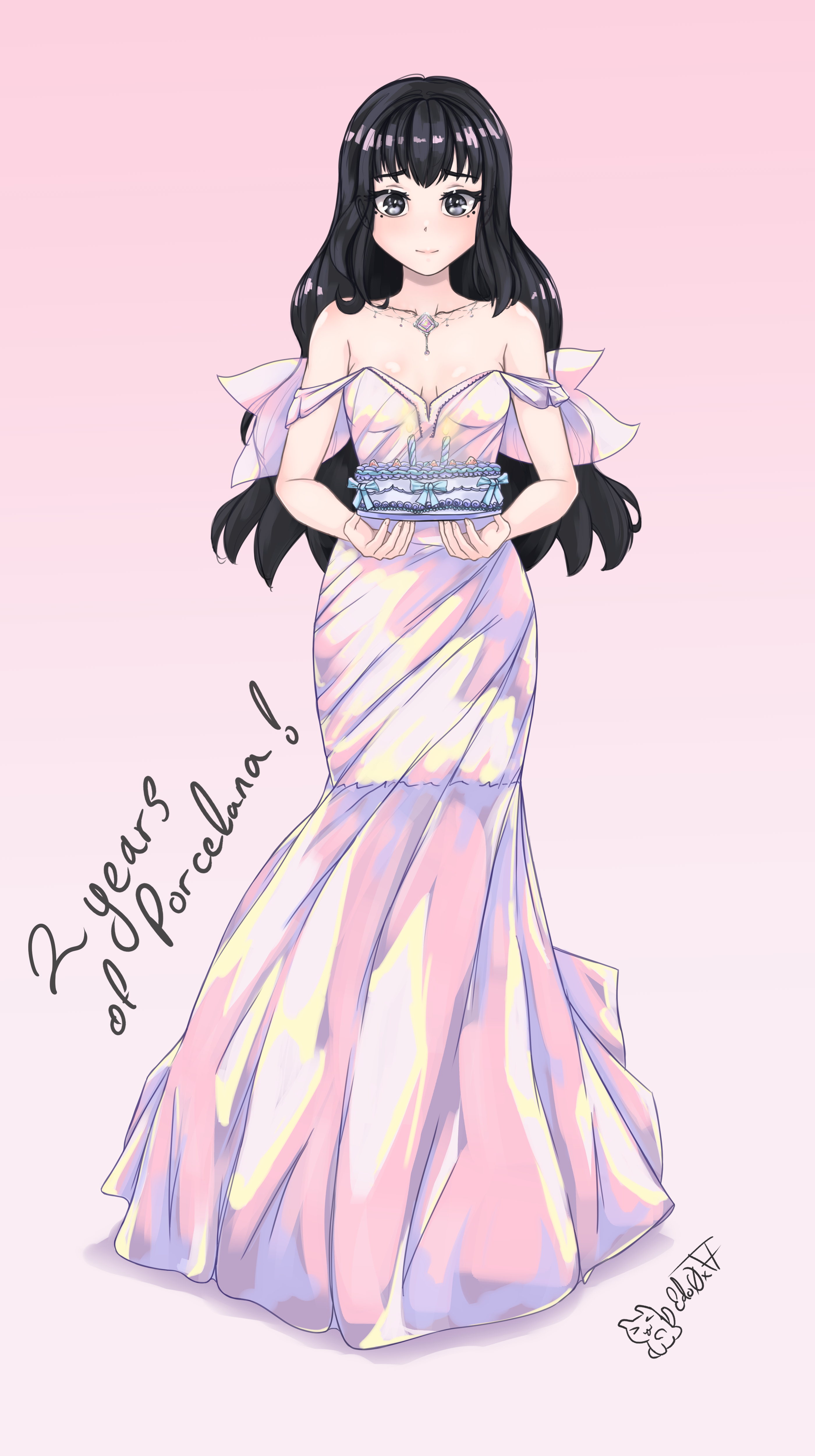 Porcelana 2 years illustration